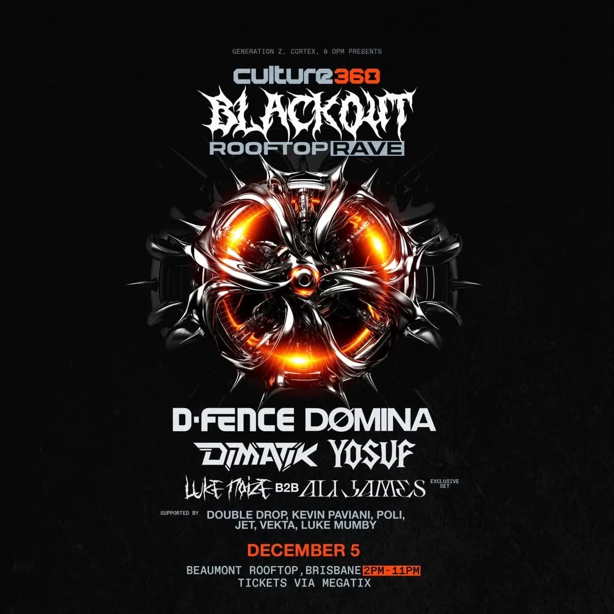 CULTURE: BLACKOUT (Edition 5.0) (Rooftop Rave) (BRISBANE) discount and tickets